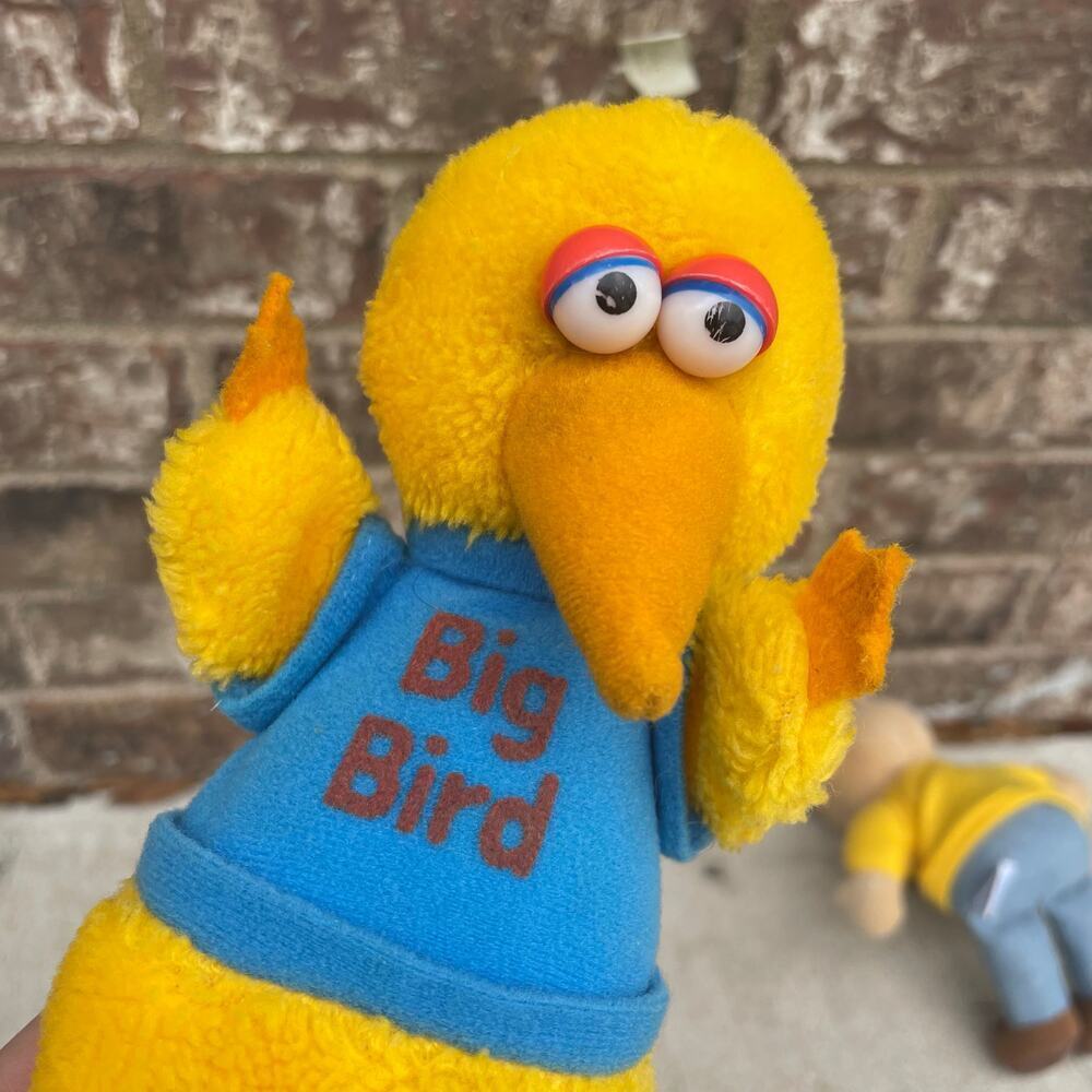 VINTAGE Big Bird 10" Sesame Street Applause 1981 Plush Toy Stuffed Animal - Picture 2 of 7
